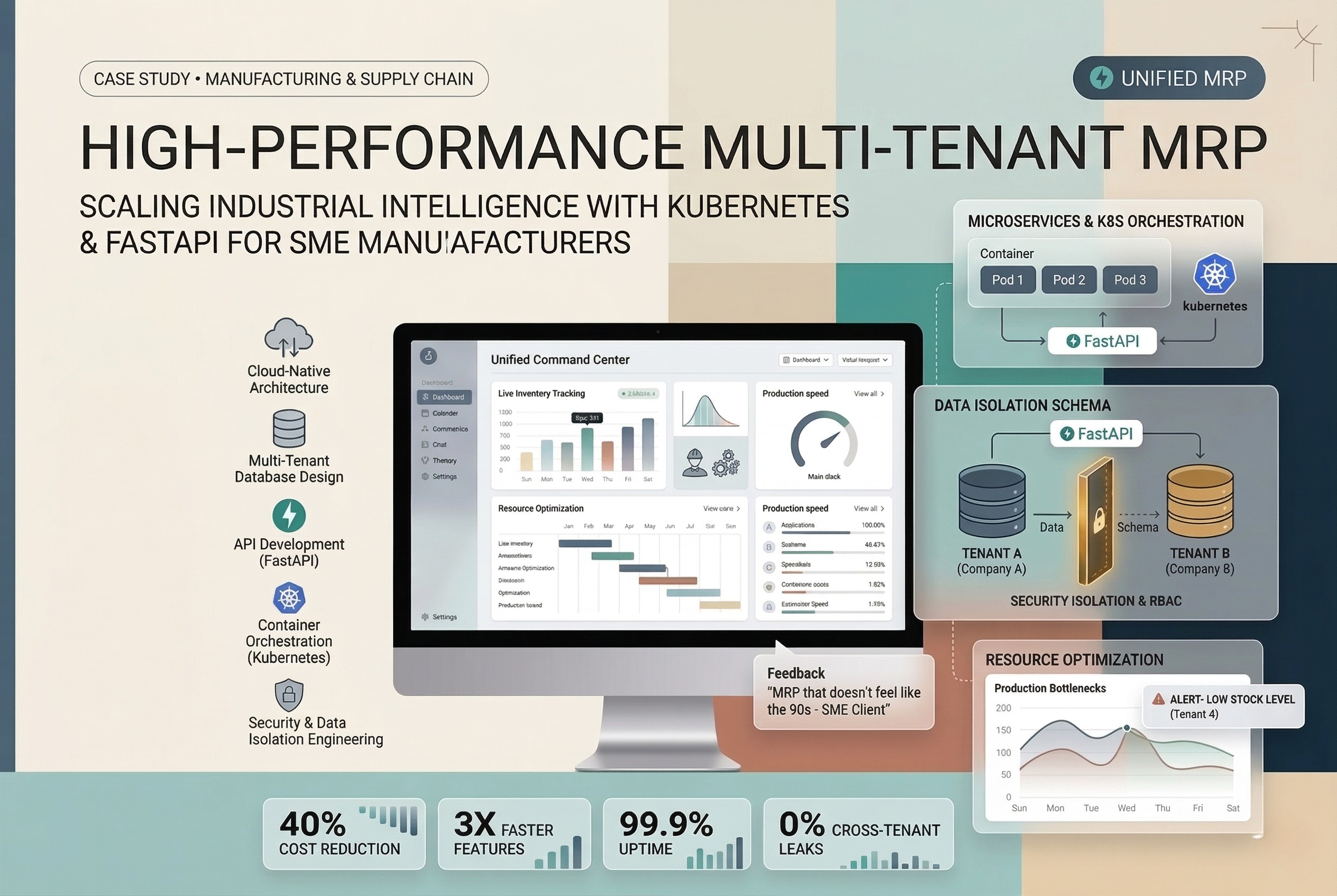 High-Performance Multi-Tenant MRP: Scaling Industrial Intelligence with Kubernetes & FastAPI