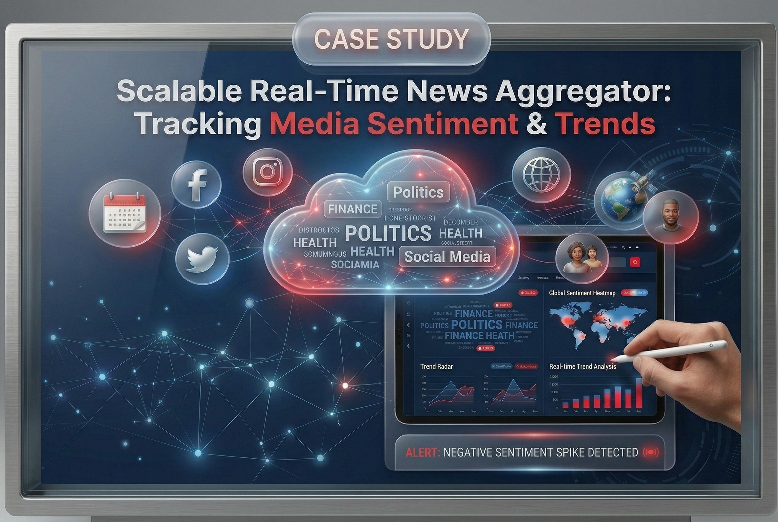 Scalable Real-Time News Aggregator: Tracking Media Sentiment & Trends